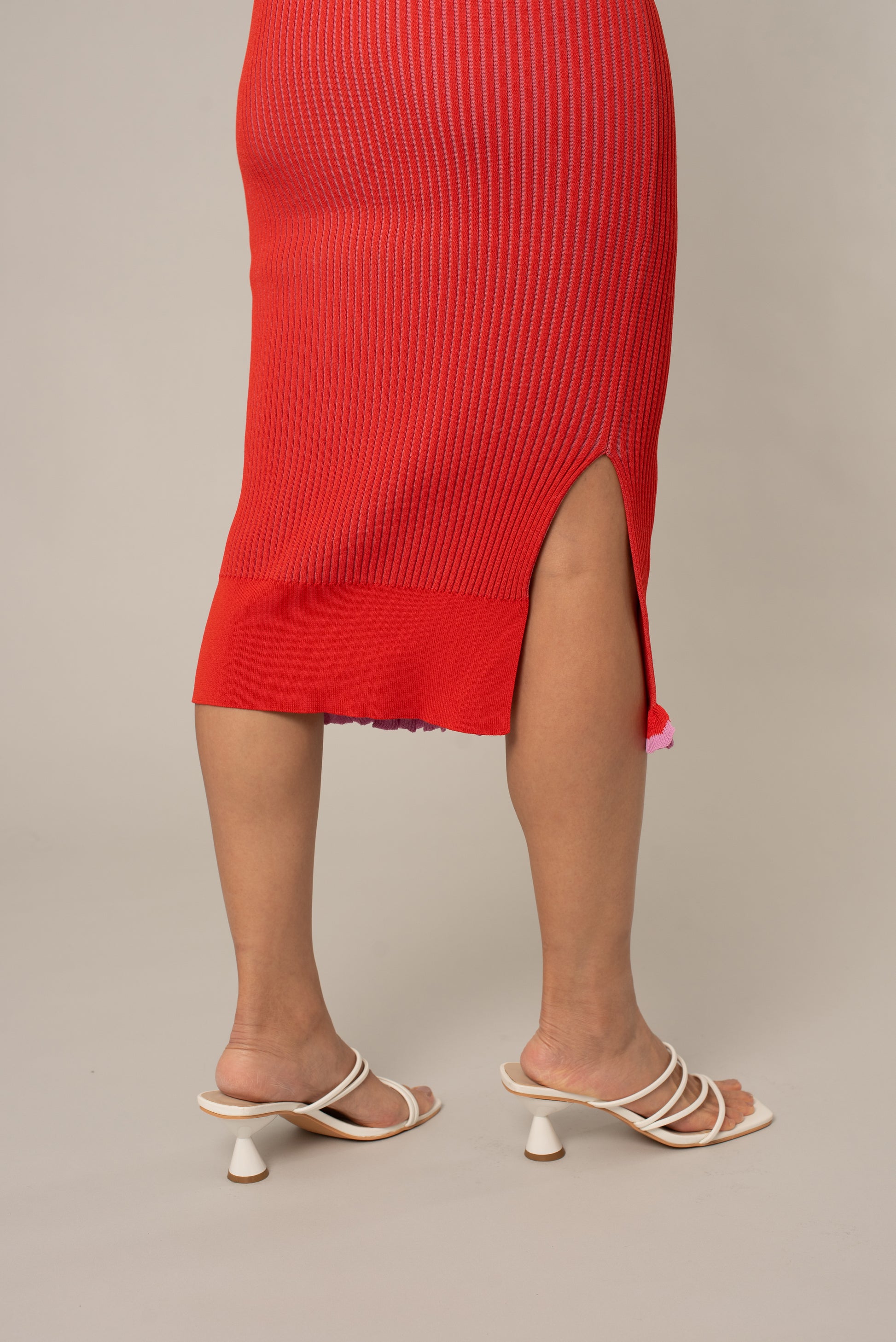 aurea alice skirt red, slit, clothes for athletic women